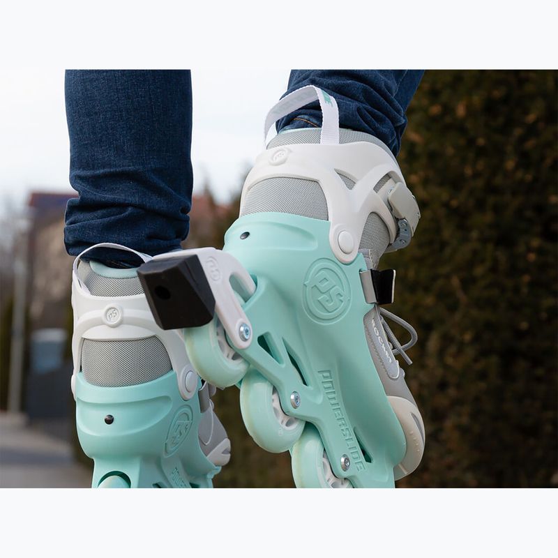 Rolki dziecięce Powerslide Rocket grey/teal 19