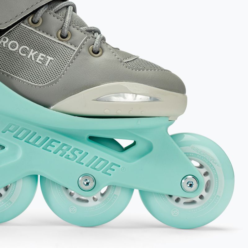 Rolki dziecięce Powerslide Rocket grey/teal 7