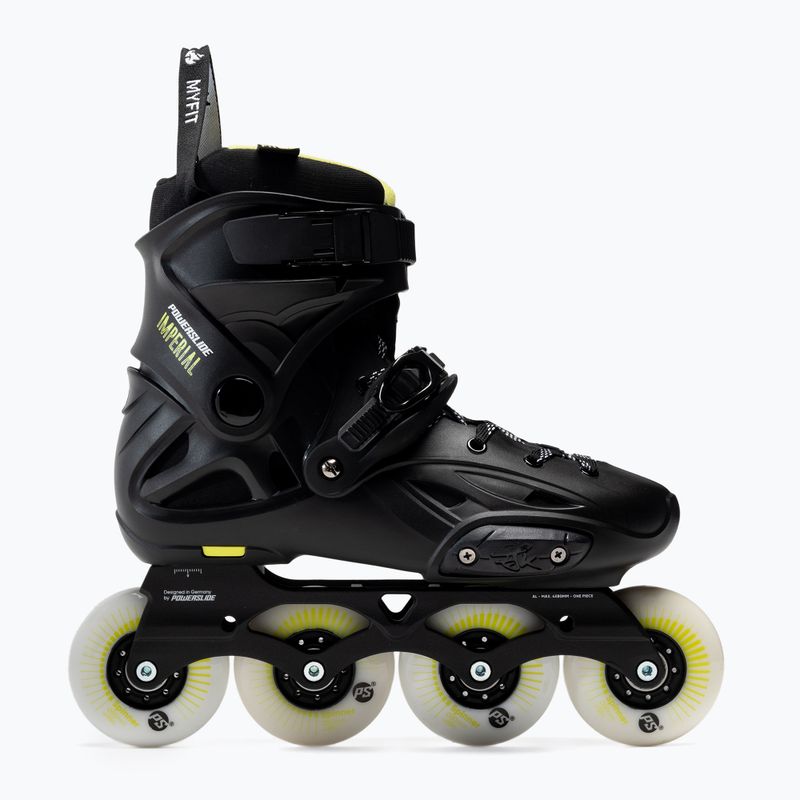 Rolki męskie Powerslide Imperial One 80 black/yellow 2