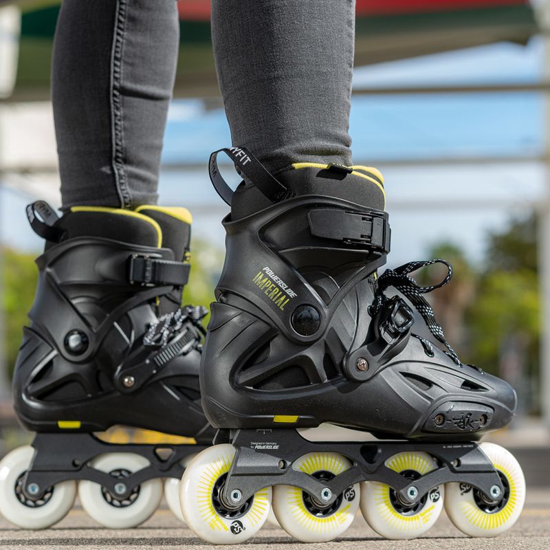 Rolki męskie Powerslide Imperial One 80 black/yellow 10