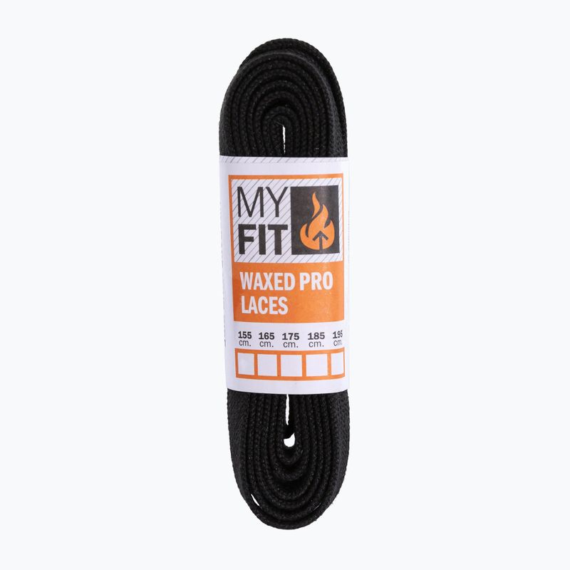 Sznurówki do rolek MYFIT Waxed Laces black 2