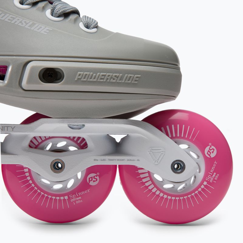 Rolki damskie Powerslide Next SL 80 grey/pink 6