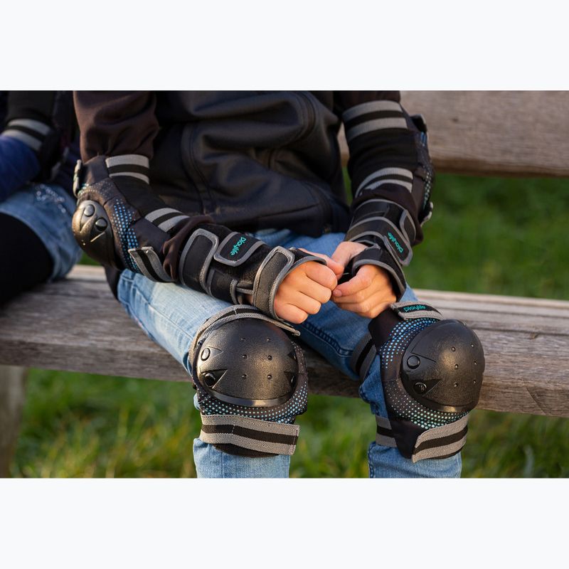 Rolki dziecięce z ochraniaczami Playlife Joker Combo Jr blue sky 11