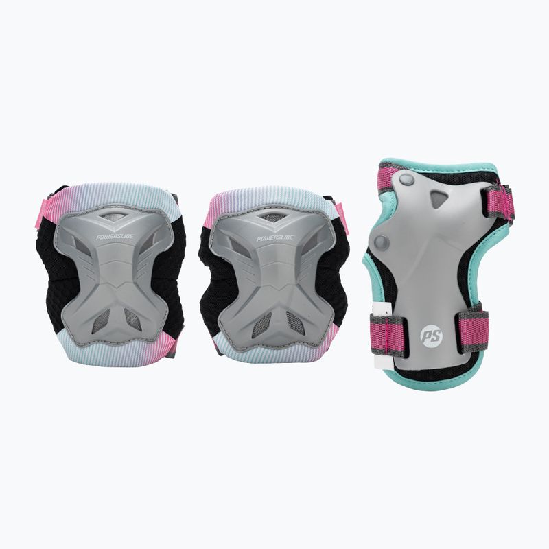 Zestaw ochraniaczy dziecięcych Powerslide Kids Pro Set grey/pink