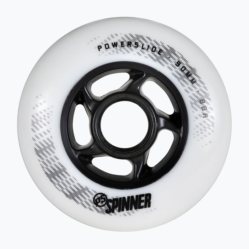 Kółka do rolek Powerslide Spinner 90 mm/88A 4 szt. white