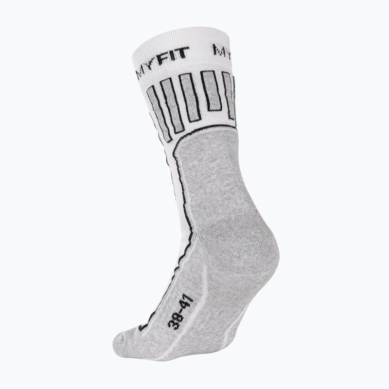 Skarpety MYFIT Skating Fitness white/grey 2