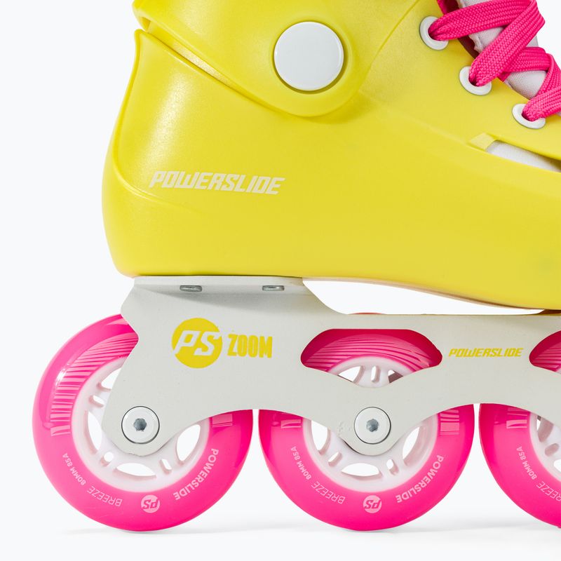Rolki damskie Powerslide Zoom neon yellow 7