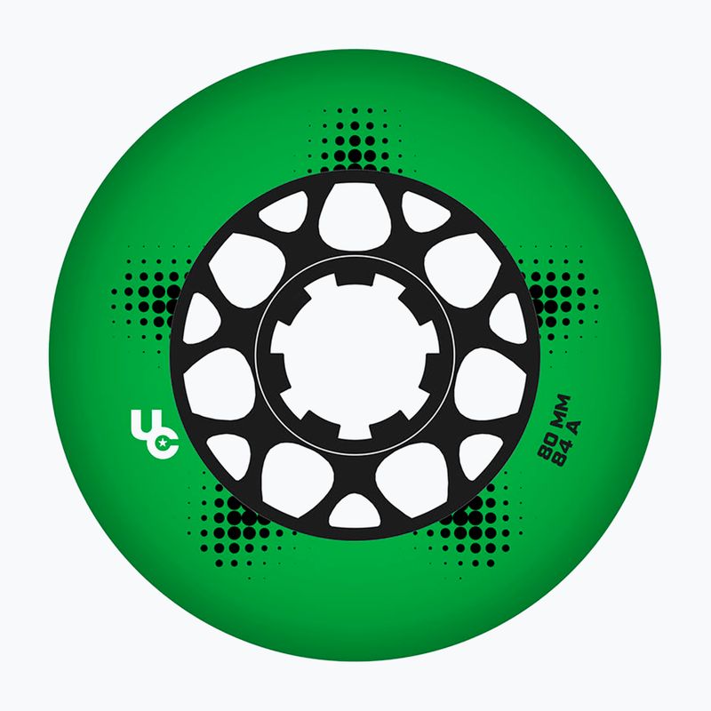 Kółka do rolek UNDERCOVER WHEELS Team Pro 80 mm/84A 4 szt. green
