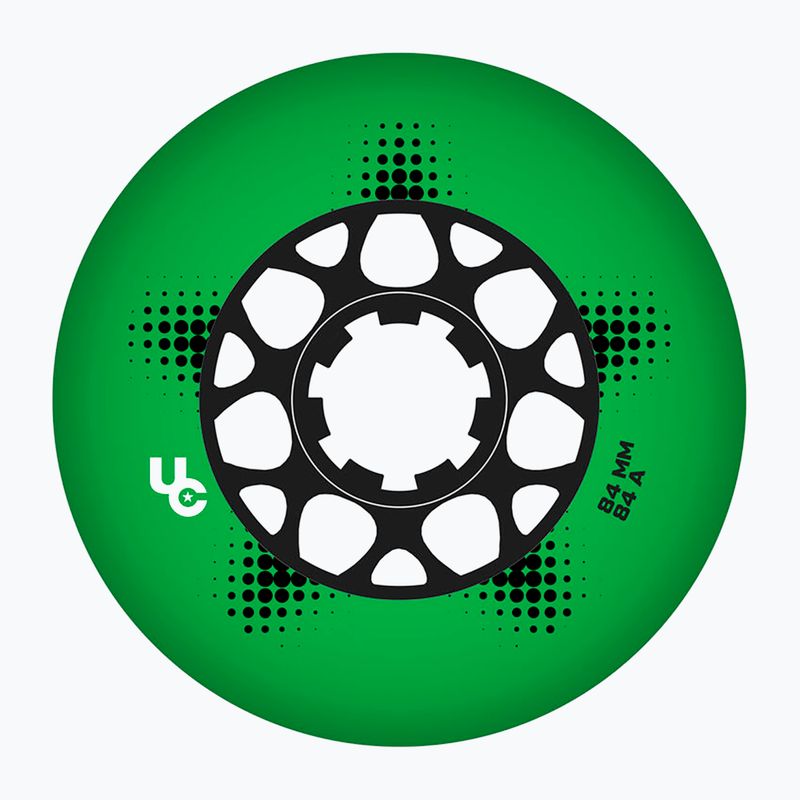 Kółka do rolek UNDERCOVER WHEELS Team Pro 84 mm/84A 4 szt. green