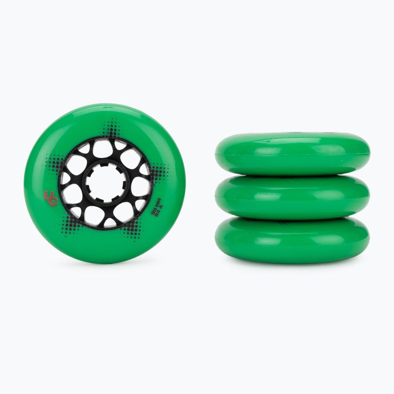 Kółka do rolek UNDERCOVER WHEELS Team Pro 90 mm/84A 4 szt. green 2