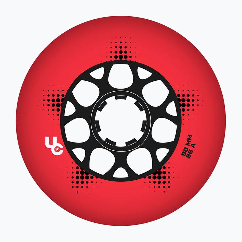 Kółka do rolek UNDERCOVER WHEELS Team Pro 90 mm/86A 4 szt. red