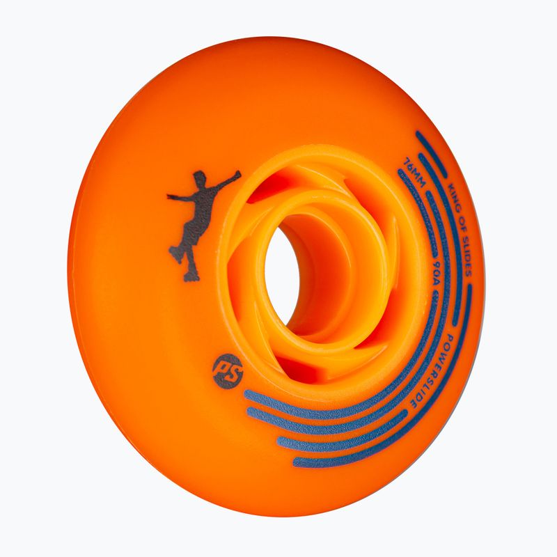 Kółka do rolek Powerslide King of Slides 4 szt. 76 mm/90A orange/orange 3