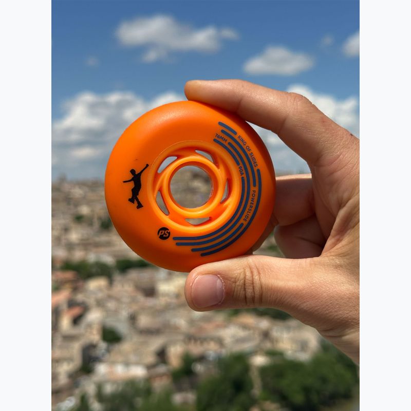Kółka do rolek Powerslide King of Slides 4 szt. 76 mm/90A orange/orange 5