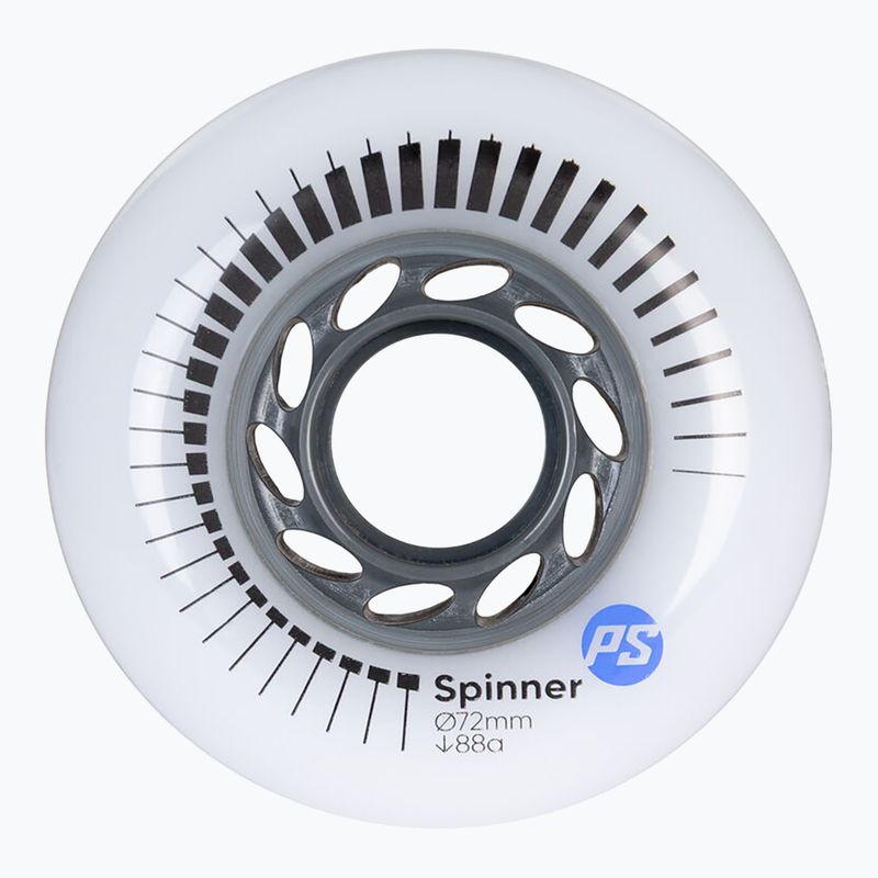 Kółka do rolek Powerslide Spinner 72 mm/88A 4 szt. white