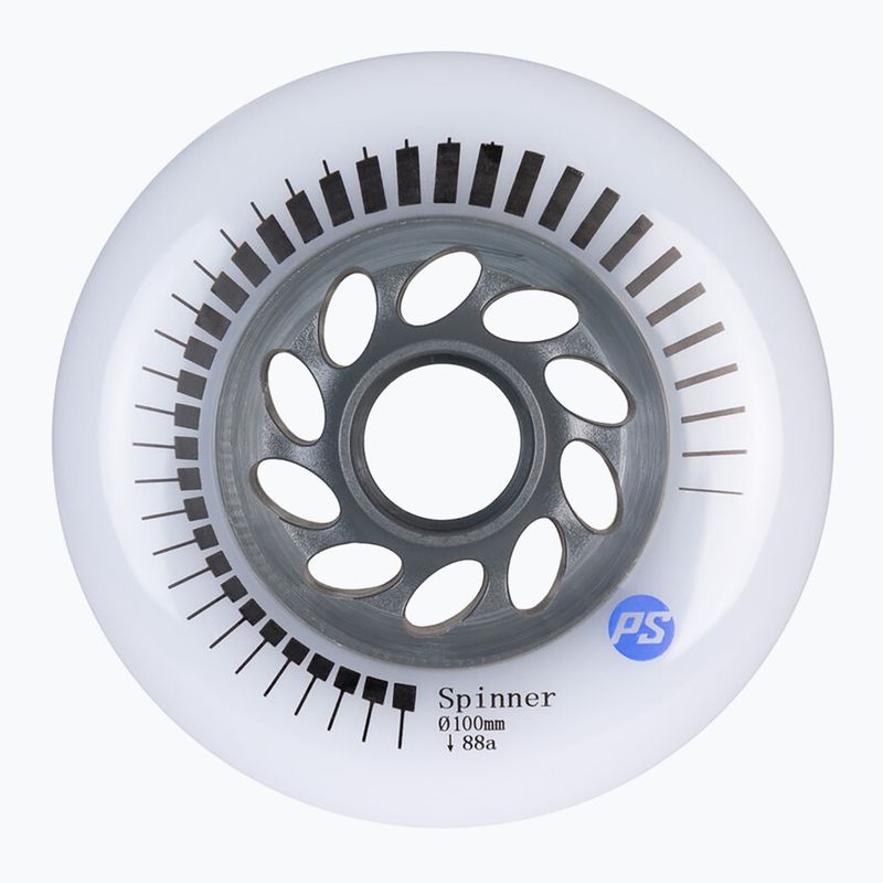 Kółka do rolek Powerslide Spinner 100 mm/88A 3 szt. white