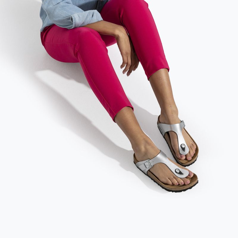 Japonki BIRKENSTOCK Gizeh Birko-Flor Narrow silver 9