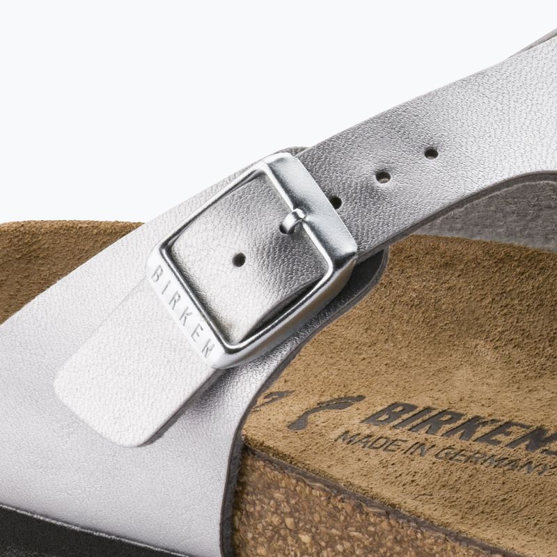 Japonki damskie BIRKENSTOCK Gizeh BF Regular silver 10