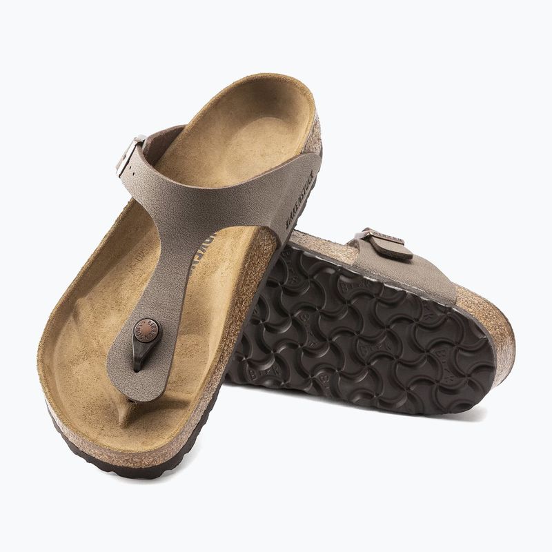 Klapki BIRKENSTOCK Gizeh Birkibuc Narrow mocca 12