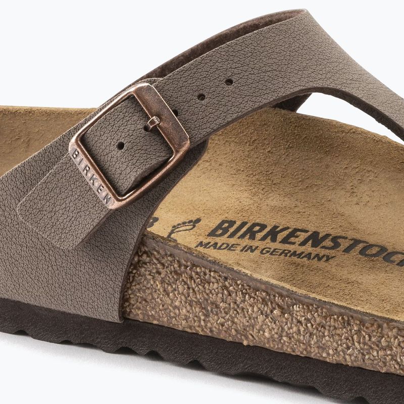 Klapki BIRKENSTOCK Gizeh Birkibuc Narrow mocca 13
