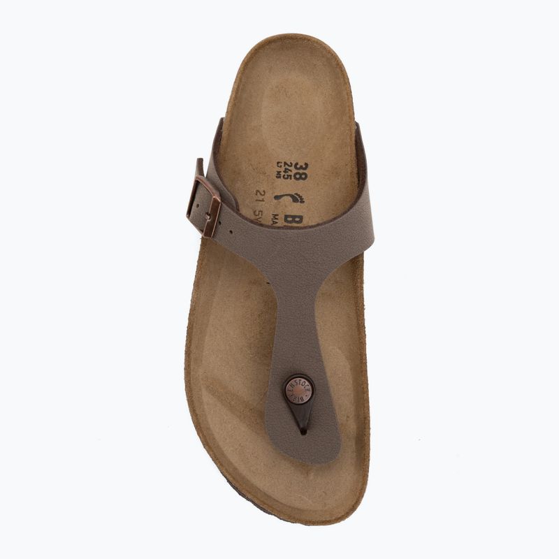 Klapki BIRKENSTOCK Gizeh Birkibuc Narrow mocca 5