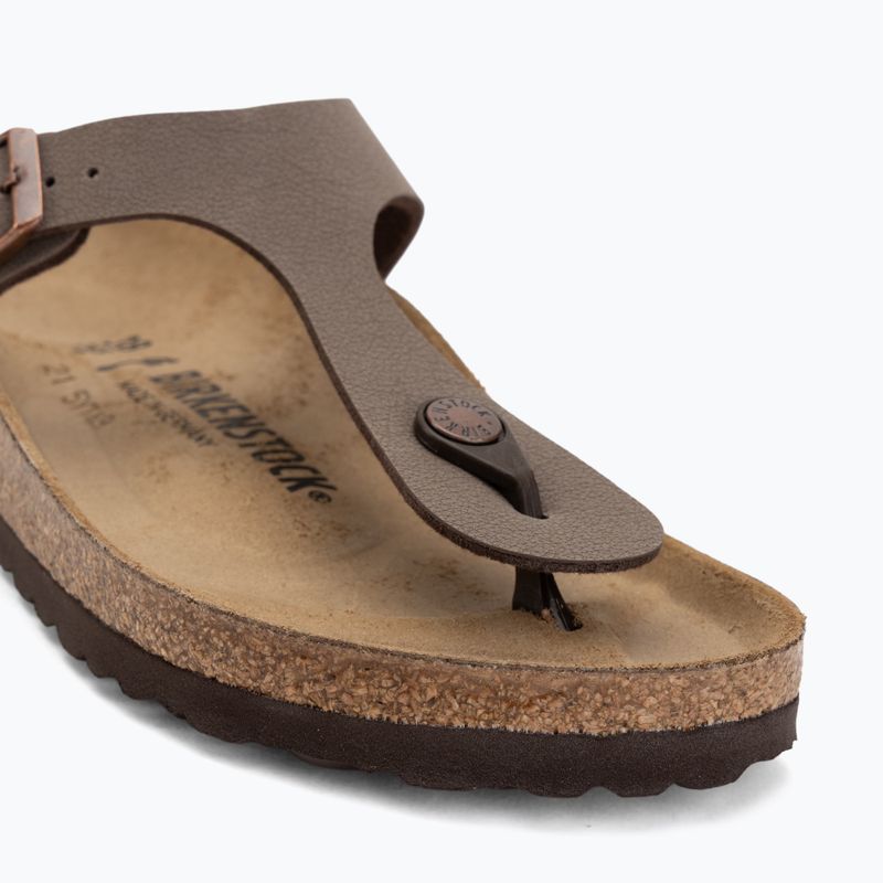 Klapki BIRKENSTOCK Gizeh Birkibuc Narrow mocca 7
