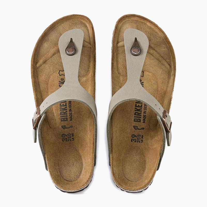 Klapki BIRKENSTOCK Gizeh Birkibuc Narrow stone 4