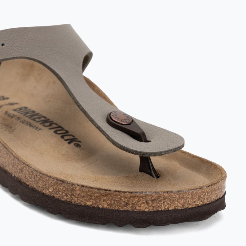 Klapki BIRKENSTOCK Gizeh Birkibuc Narrow stone 7