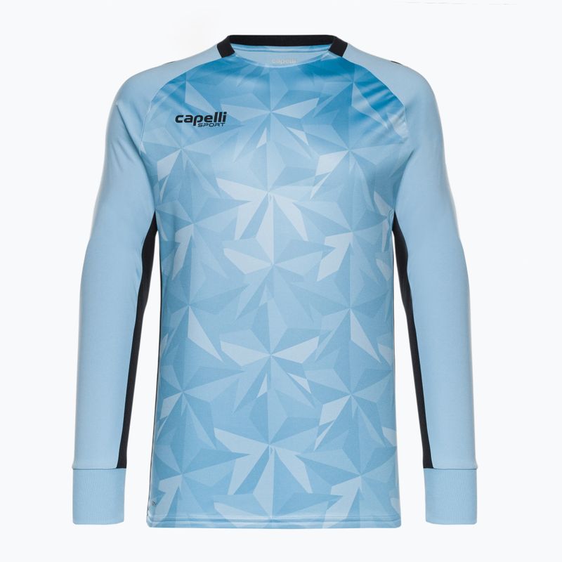 Longsleeve piłkarski męski Capelli Pitch Star Goalkeeper light blue/black