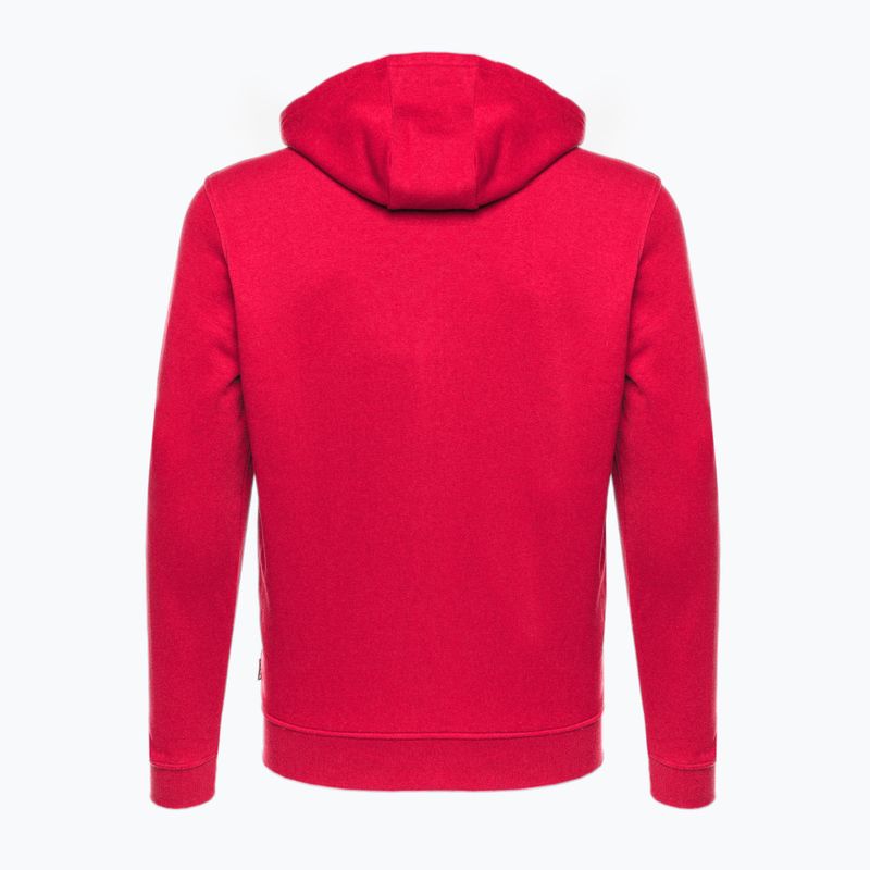 Bluza piłkarska męska Capelli Basics Adult Zip Hoodie red 2