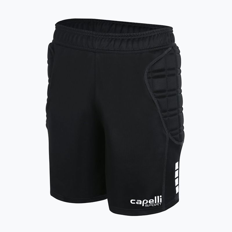 Spodenki bramkarskie dziecięce Capelli Basics I Youth Goalkeeper with Padding black/white 5