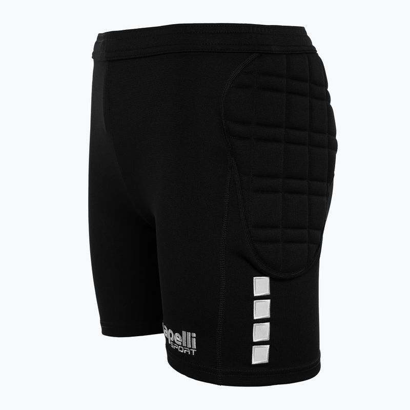 Spodenki bramkarskie dziecięce Capelli Basics I Youth Goalkeeper with Padding black/white 3