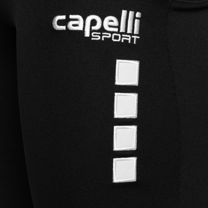 Spodnie bramkarskie dziecięce Capelli Basics I Youth Goalkeeper with Padding black/white 4