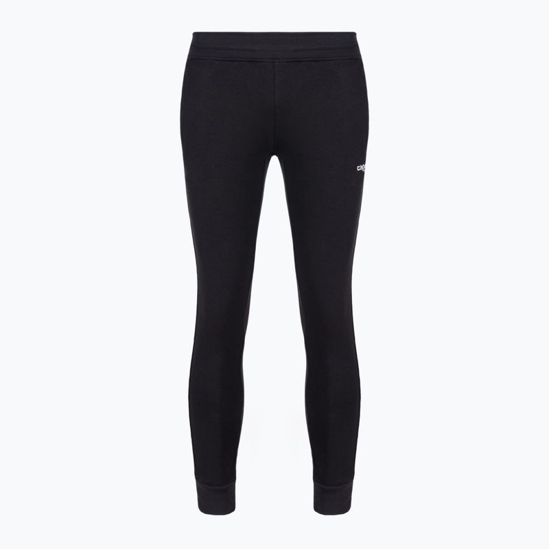 Spodnie piłkarskie dziecięce Capelli Basics Youth Tapered French Terry black/white