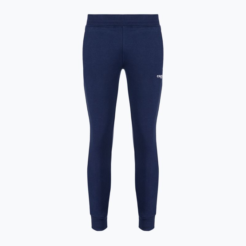 Spodnie piłkarskie dziecięce Capelli Basics Youth Tapered French Terry navy/white