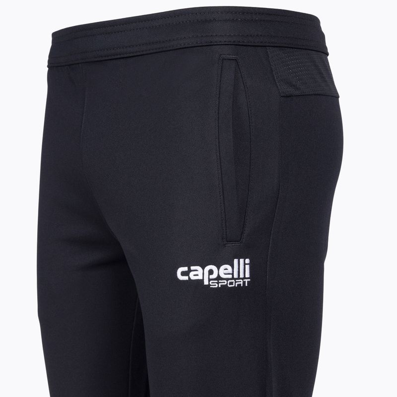 Spodnie piłkarskie dziecięce Capelli Basic I Youth Training black/white 3