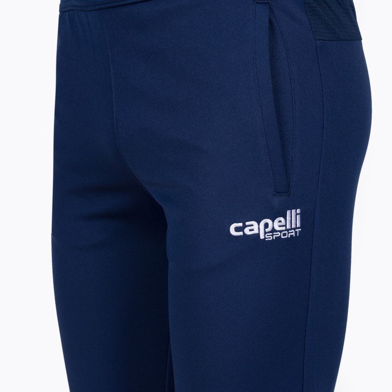 Spodnie piłkarskie dziecięce Capelli Basic I Youth Training navy/white 3