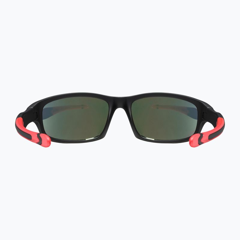 Okulary przeciwsłoneczne dziecięce UVEX Sportstyle 507 black mat red/mirror red 9