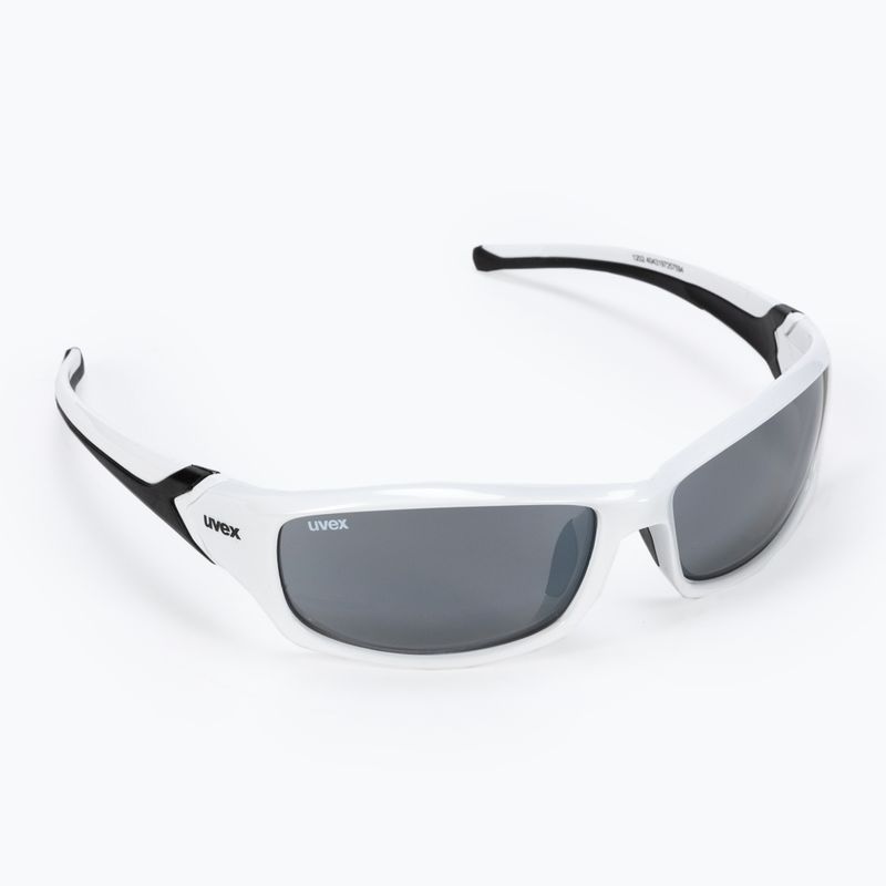 Okulary przeciwsłoneczne UVEX Sportstyle 211 white black/litemirror silver