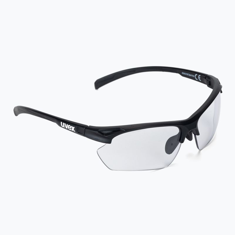 Okulary przeciwsłoneczne UVEX Sportstyle 802 Small V  black matt/variomatic smoke