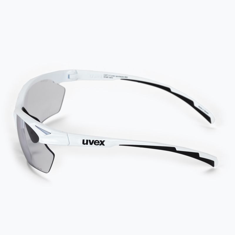 Okulary przeciwsłoneczne UVEX Sportstyle 802 V Small white/variomatic smoke 4