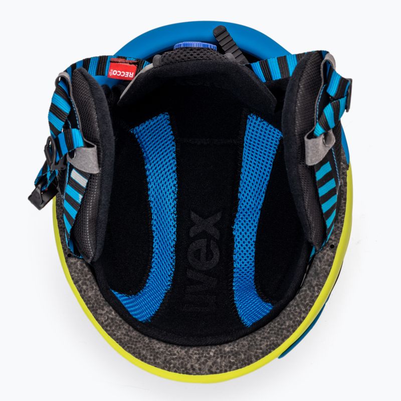 Kask narciarski UVEX P.8000 tour lime/blue mat 5