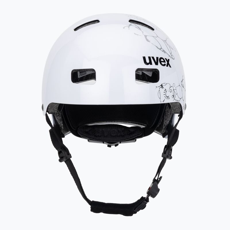 Kask dziecięcy UVEX Kid 3 white flower/black 2