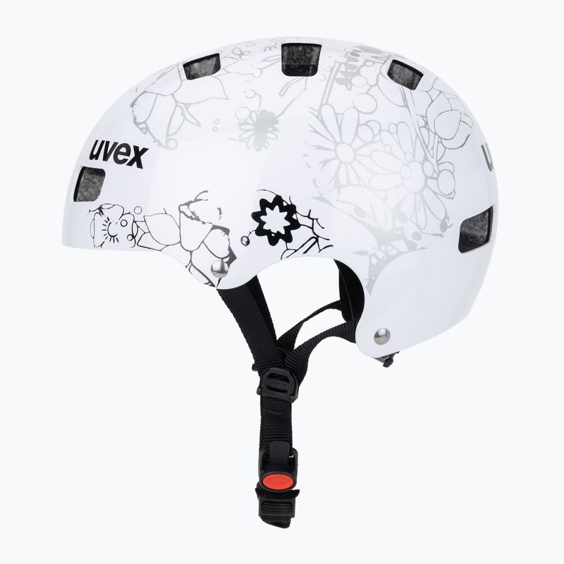 Kask dziecięcy UVEX Kid 3 white flower/black 3