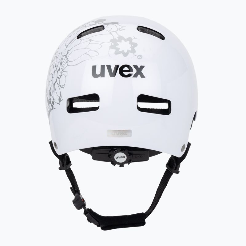 Kask dziecięcy UVEX Kid 3 white flower/black 4