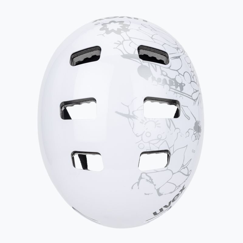 Kask dziecięcy UVEX Kid 3 white flower/black 6