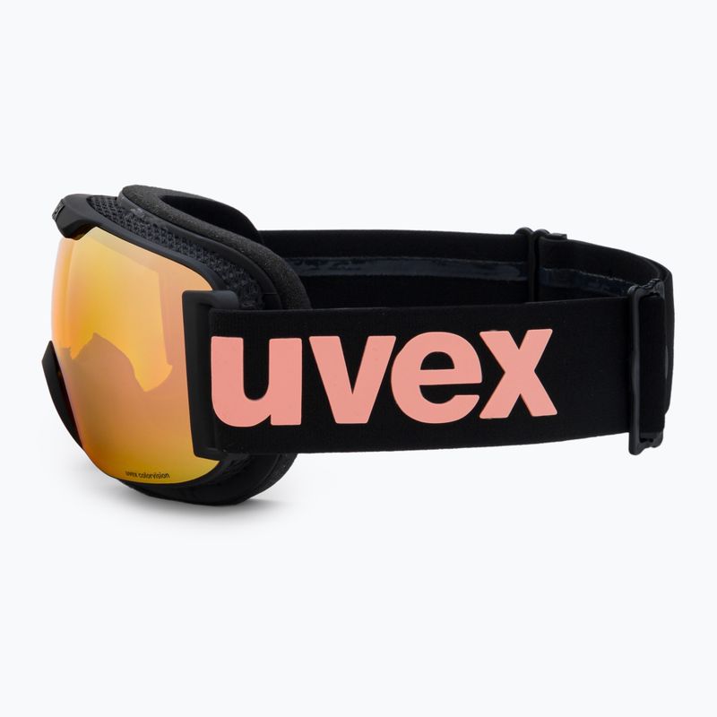 Gogle narciarskie UVEX Downhill 2000 S black matt/mirror rose colorvision yellow 4