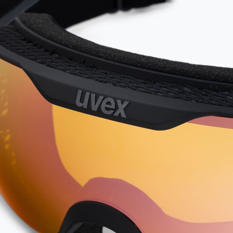 Gogle narciarskie UVEX Downhill 2000 S black matt/mirror rose colorvision yellow 6
