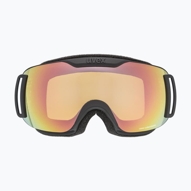 Gogle narciarskie UVEX Downhill 2000 S black matt/mirror rose colorvision yellow 7