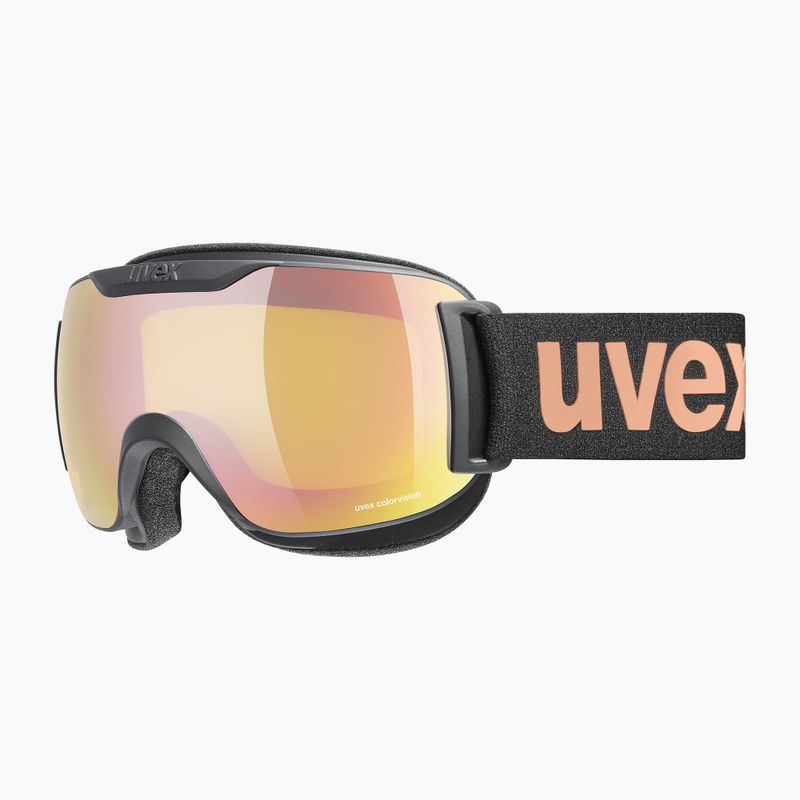 Gogle narciarskie UVEX Downhill 2000 S black matt/mirror rose colorvision yellow 8