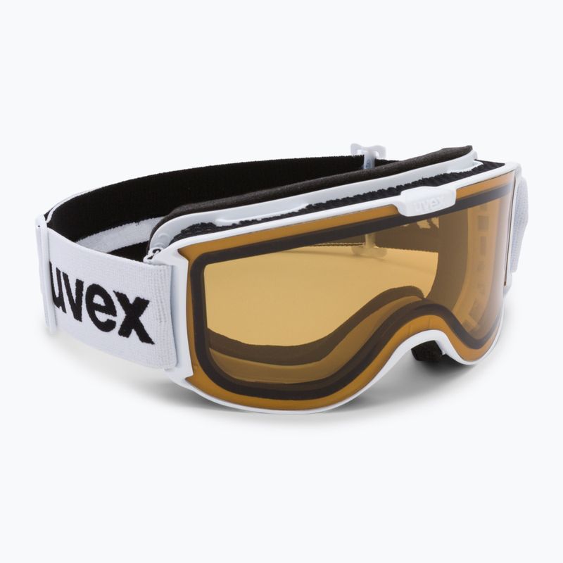 Gogle narciarskie UVEX Skyper P white matt/polavision brown/clear